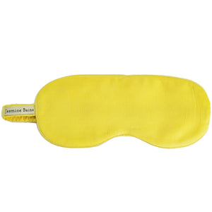 Mulberry Silk Sleeping Eye Mask - Lemon-Yellow