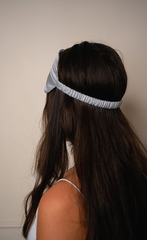 Mulberry Silk Sleeping Eye Mask - Steel-Grey
