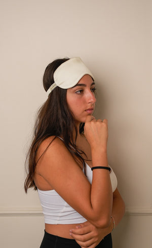 Mulberry Silk Sleeping Eye Mask - Ivory