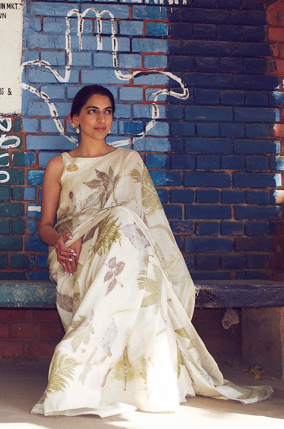 Eco Printed Saree – Sustainable Fashion by Jasmine Bains