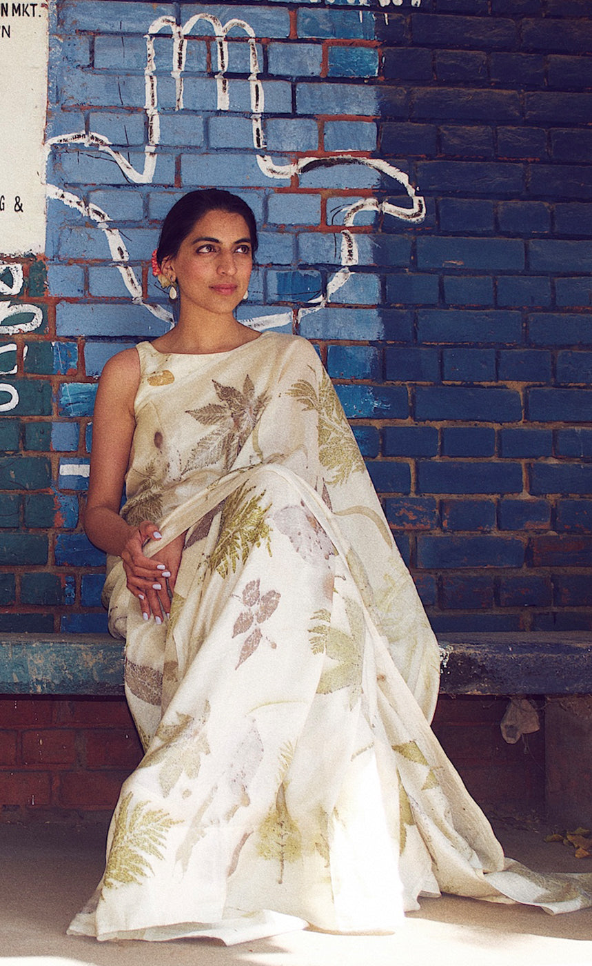 Eco Printed Sari