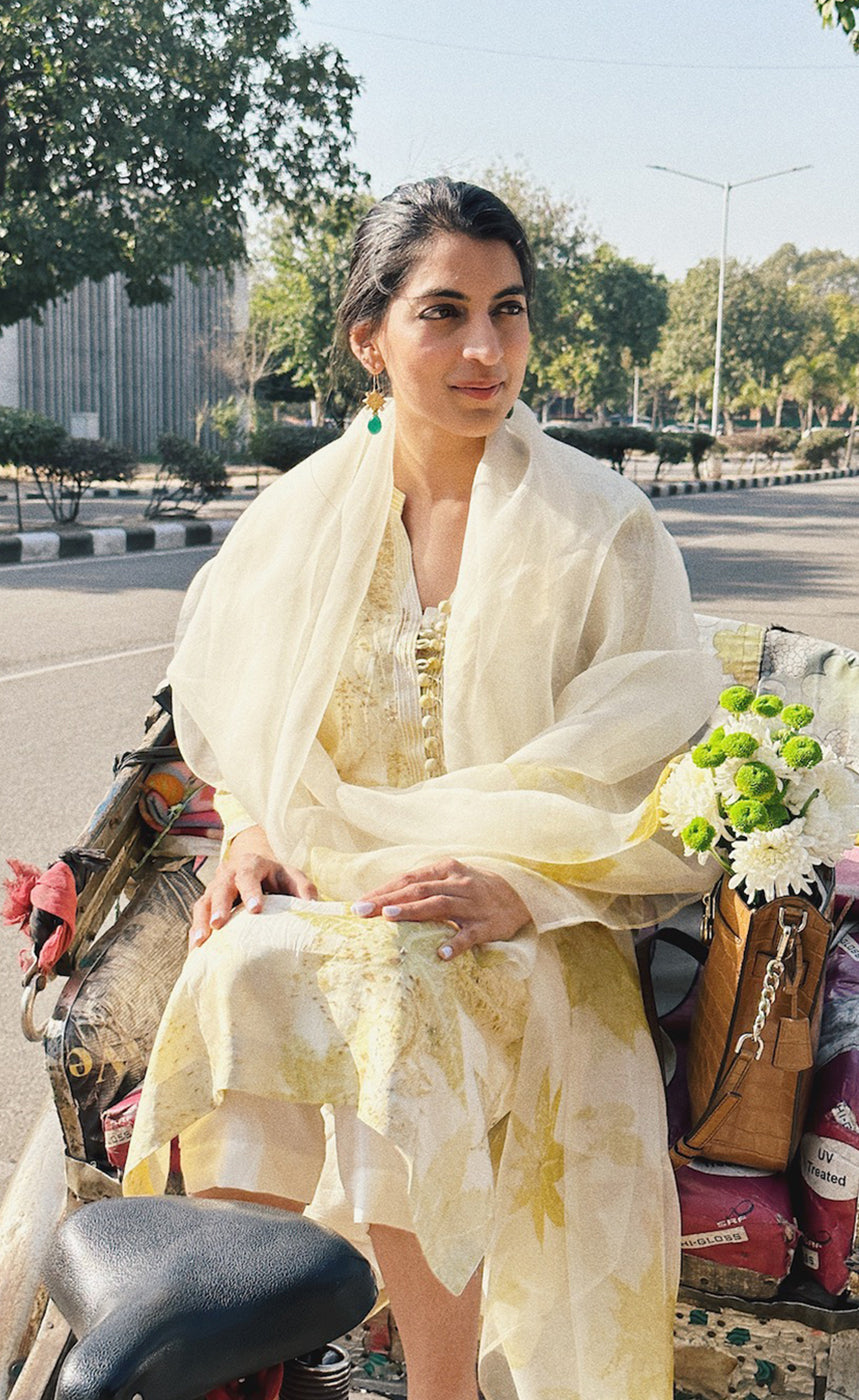 Eco Printed Suit Set