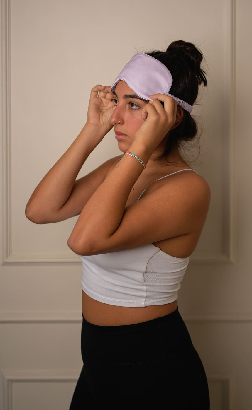 Mulberry Silk Sleeping Eye Mask - Lavender