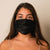 Mulberry Silk Adjustable Face Mask - Black