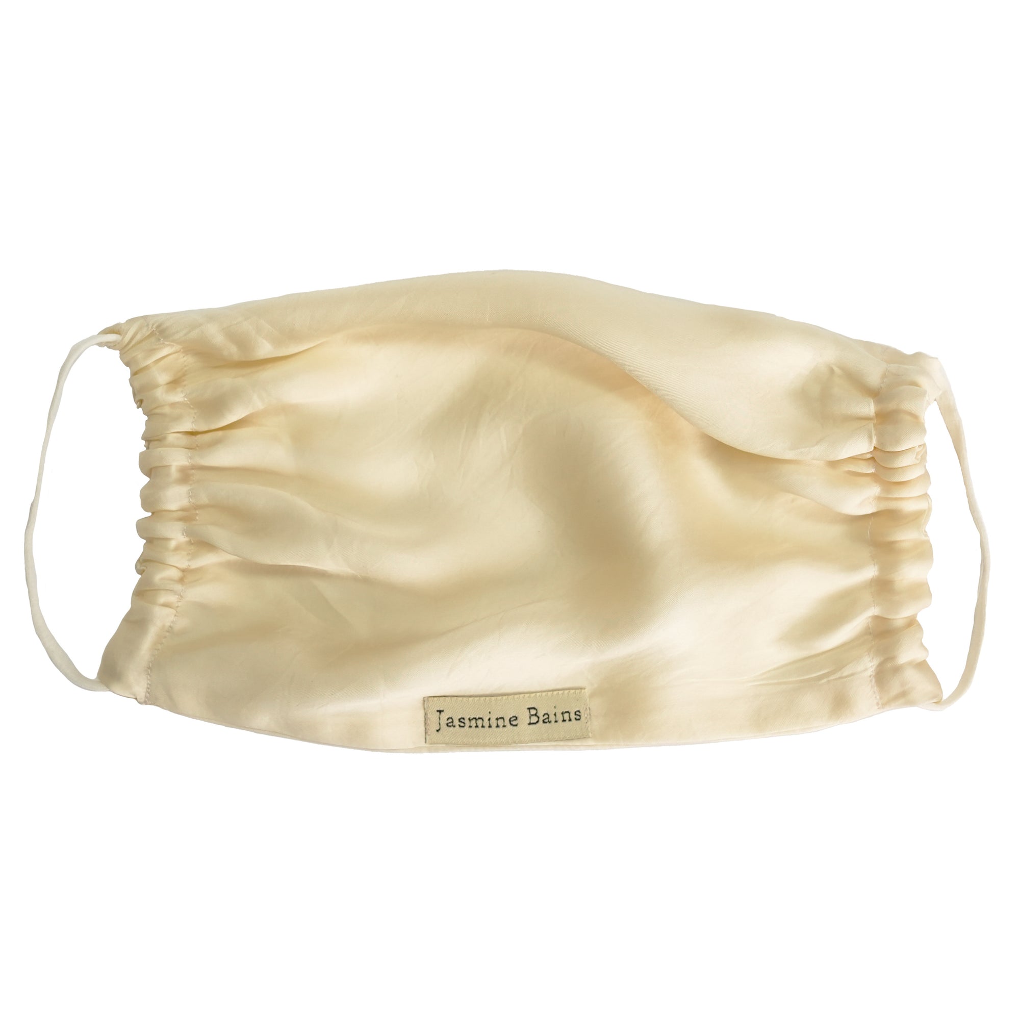 Mulberry Silk Adjustable Face Mask - Ivory