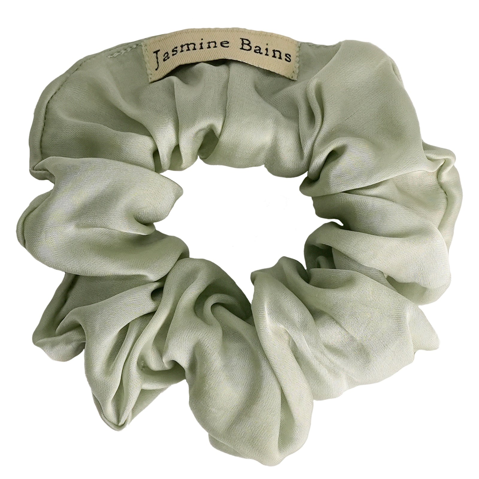 Mulberry Silk Scrunchy in Aqua-Green
