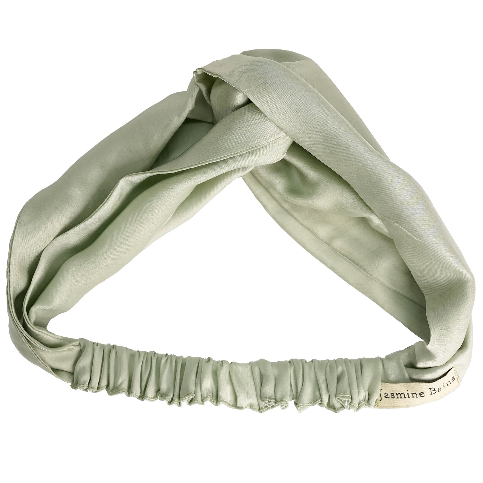 Mulberry Silk Knotted Headband - Aqua-Green