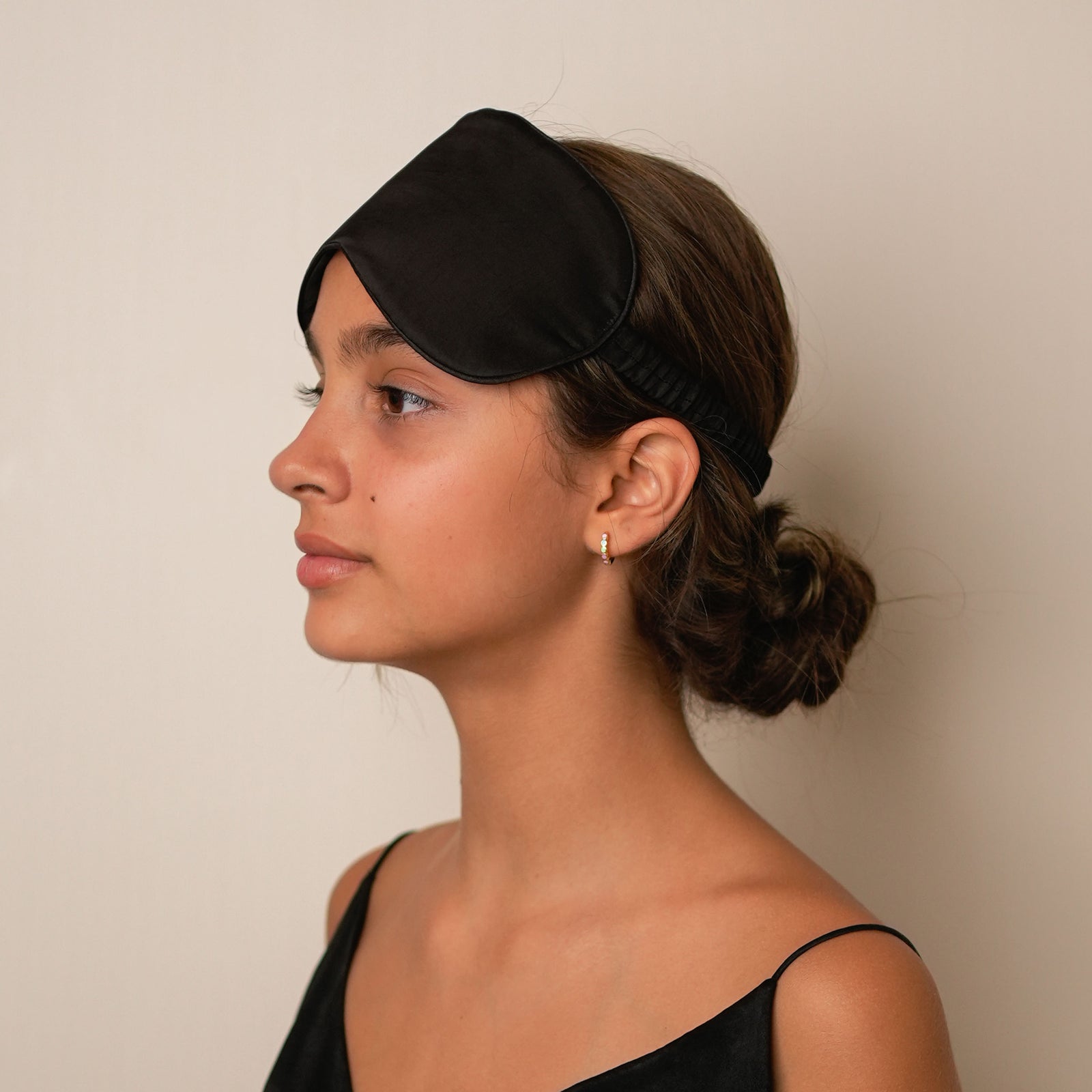 Mulberry Silk Sleeping Eye Mask - Black