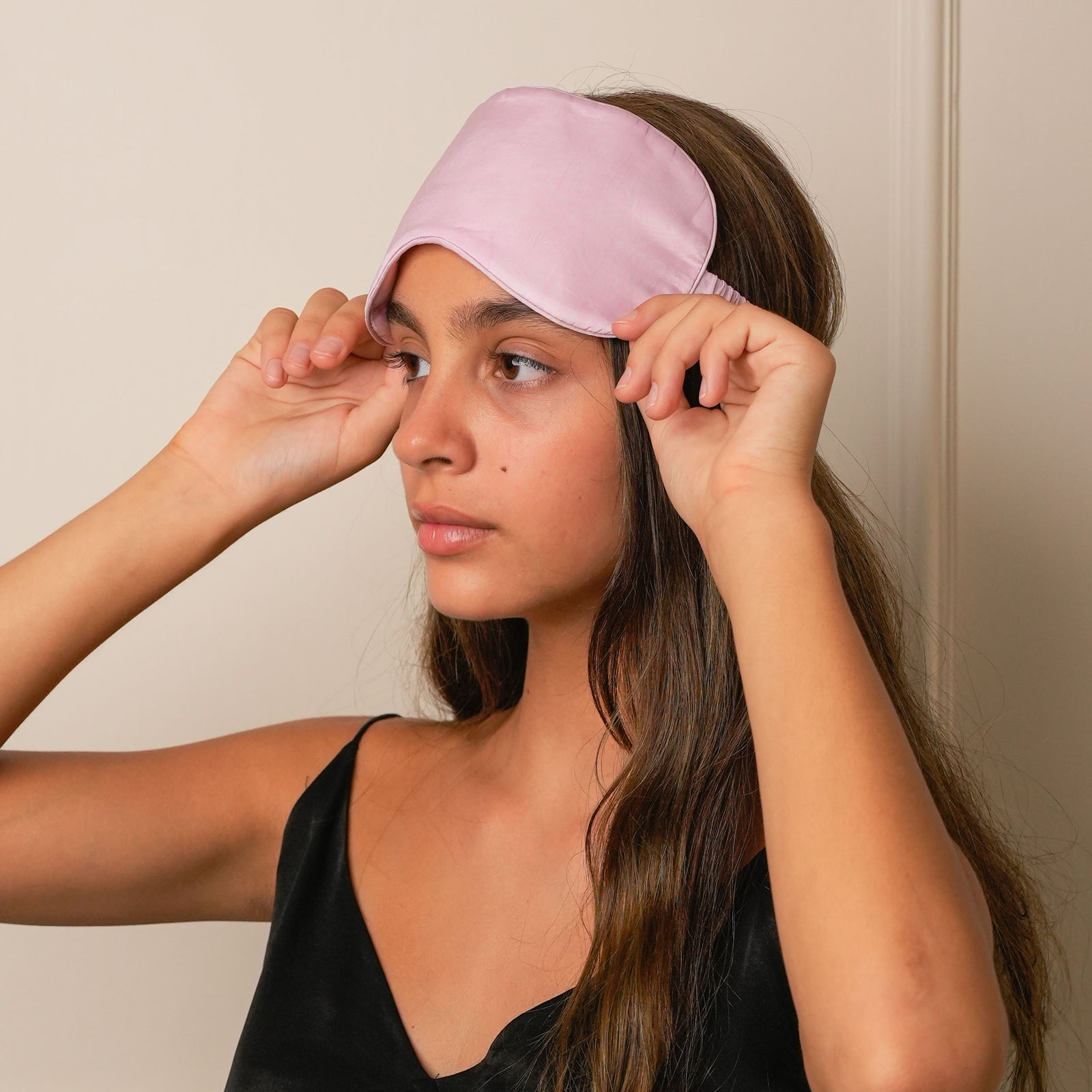 Mulberry Silk Sleeping Eye Mask - Candy-Pink