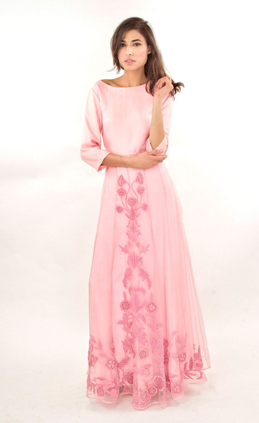 Rose Muse rose print flare dress