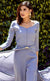 This is our alluring sandstone grey front slit dress. The lightweight drapey georgette makes it ideal to wear for any occasion. This is flattering full sleeved front slit dress with a beautiful buttoned sweetheart neckline giving you the perfect bloom when worn. It is ideal for business evening dinners/cocktail parties & formal events giving you all the attention you deserve.   